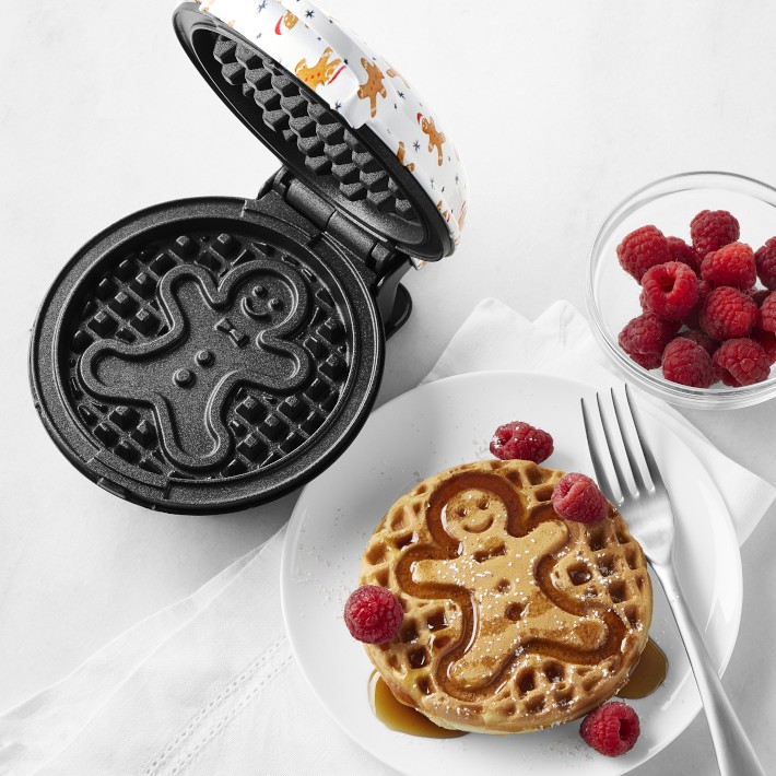 Dash Gingerbread Man Mini Waffle Maker Iron | Williams Sonoma