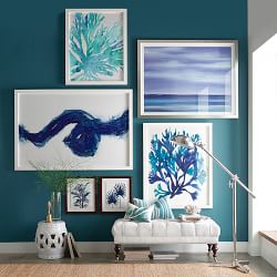 blue and green wall art