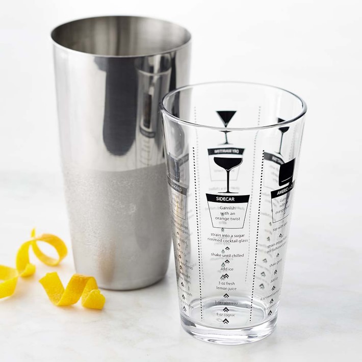 Boston Cocktail Shaker with Recipe Williams Sonoma