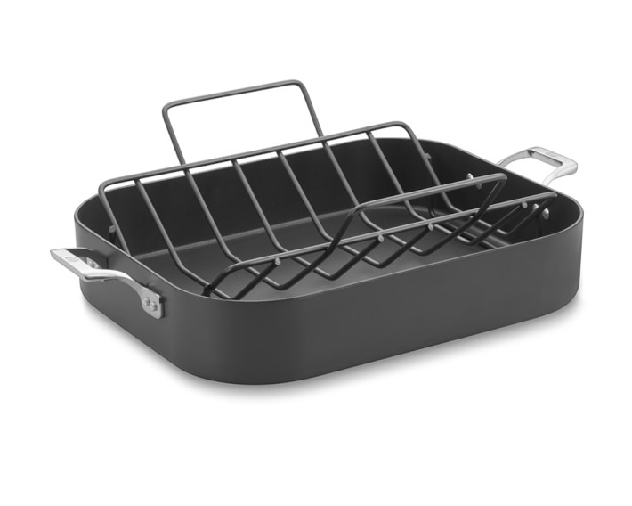 Williams-Sonoma Elite Hard-Anodized Nonstick 20-Inch Double Griddle with  Roasting Rack
