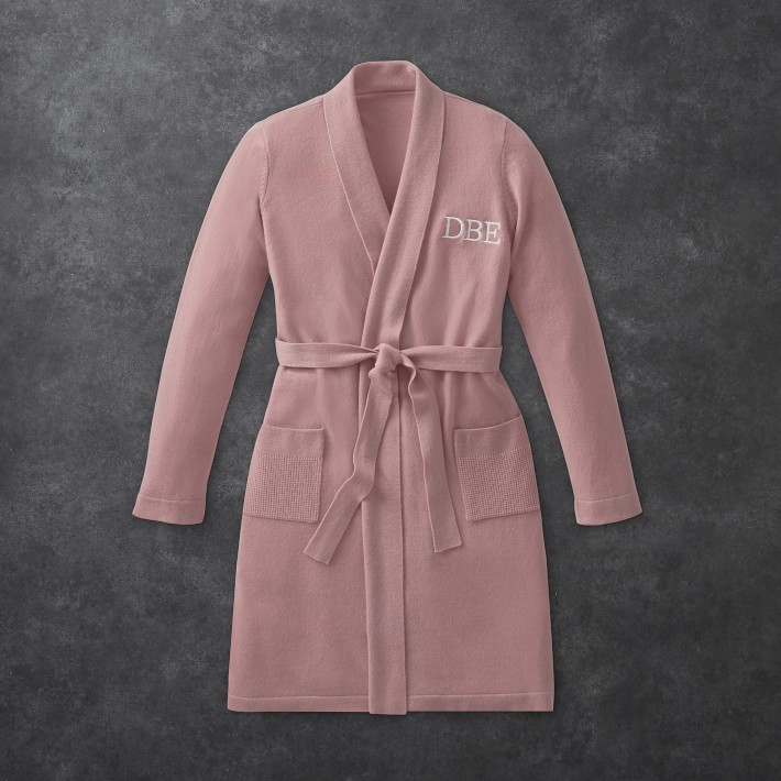 Blush Chambers® Cashmere Bathrobe Williams Sonoma