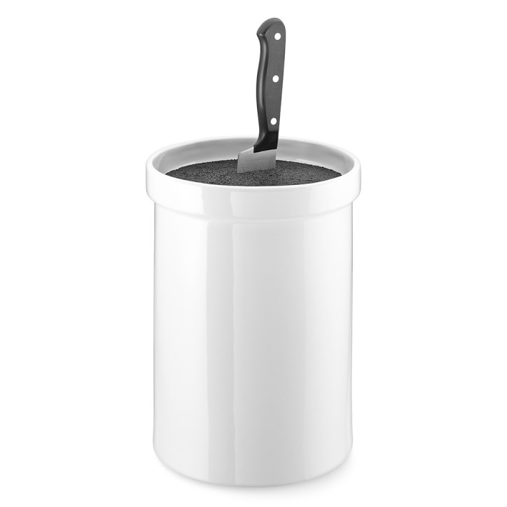 Ceramic Knife Holder with Kapoosh® Insert Kitchen Counter Organizers