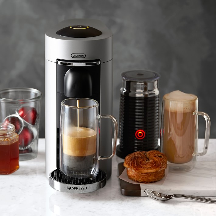 spion isolation bevægelse Nespresso VertuoPlus Deluxe Coffee & Espresso Machine with Aeroccino Milk  Frother | Williams Sonoma