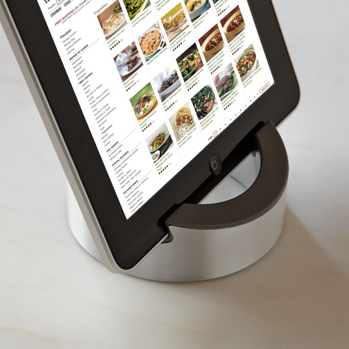 Williams Sonoma Smart Tools Tablet Kitchen Stand Silver Williams   Williams Sonoma Smart Tools Kitchen Stand For Tablets Silv O 