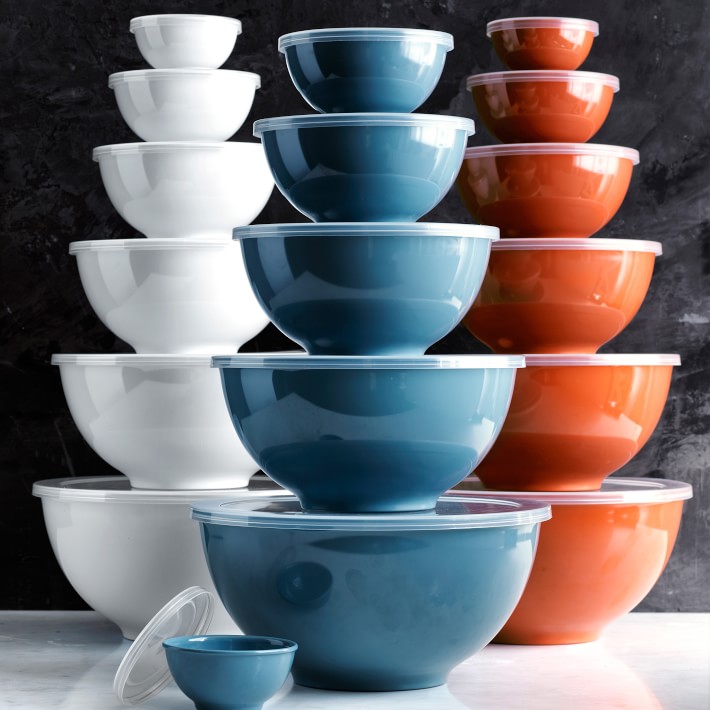 White Mixing Bowls with Lid - of | Sonoma