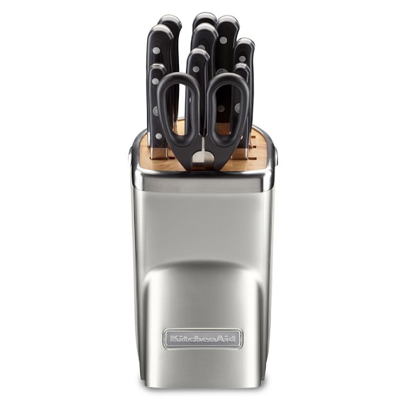 Sugar Pearl Silver KitchenAid® 11Piece Professional Knife Set Williams Sonoma