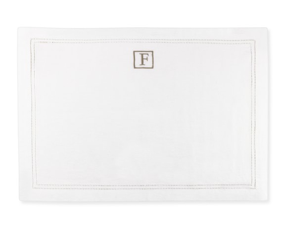 Linen Double Hemstitch Placemats
