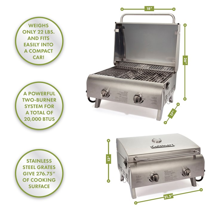 Cuisinart Chef's Style Two Burner Gas Grill Williams Sonoma
