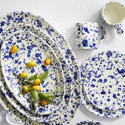 paint splatter dinnerware