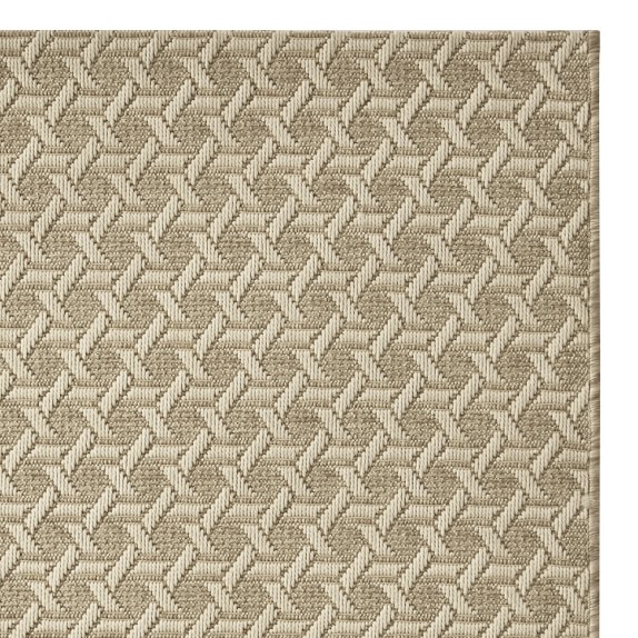 Faux Natural Textural Cane Outdoor Rug Williams Sonoma