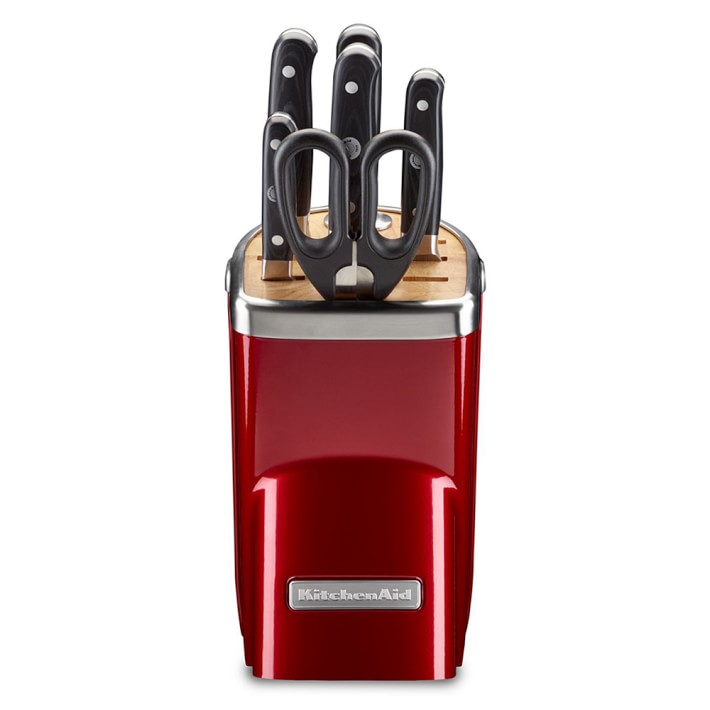 Candy Apple Red KitchenAid® 7Piece Professional Knife Set Williams