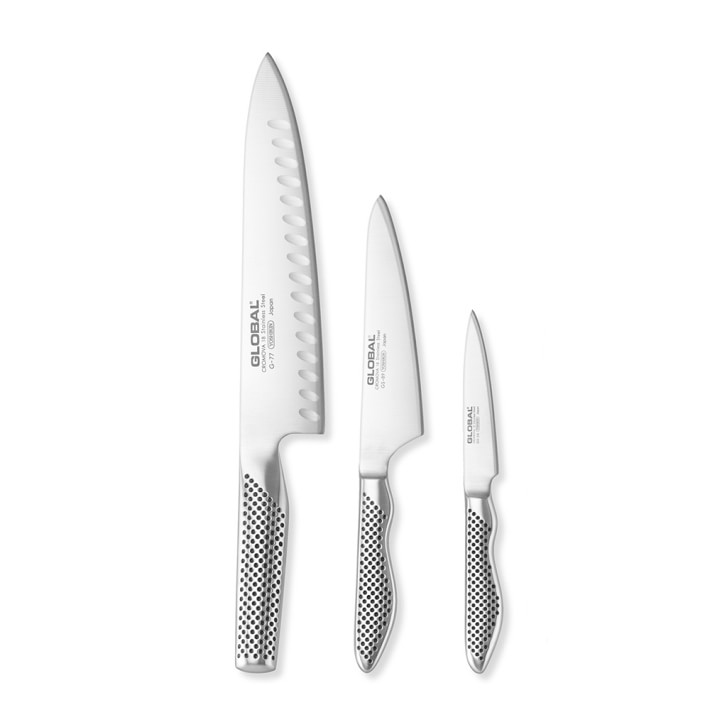 Global Classic 3 piece Chef's Knife Set Williams Sonoma