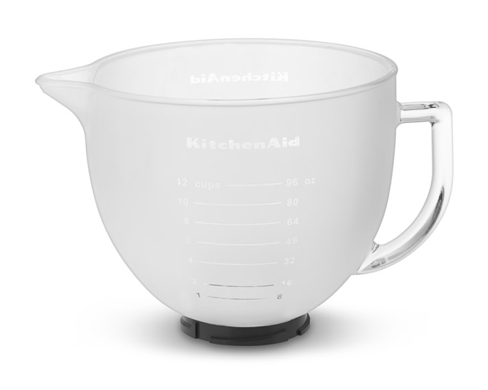 KitchenAid® Mixer Attachment 5Qt. Frosted Glass Bowl with Lid