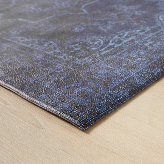 Williams Sonoma Faux Knotted Rug Comfort Mat, Blue Williams Sonoma
