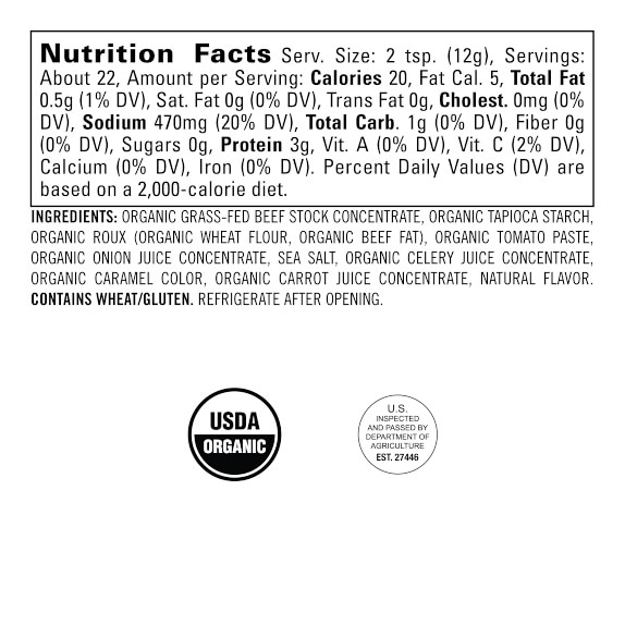 Williams Sonoma Organic GrassFed Beef DemiGlace Williams Sonoma