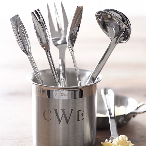Monogrammed AllClad StainlessSteel Kitchen Tool Set Set of 6