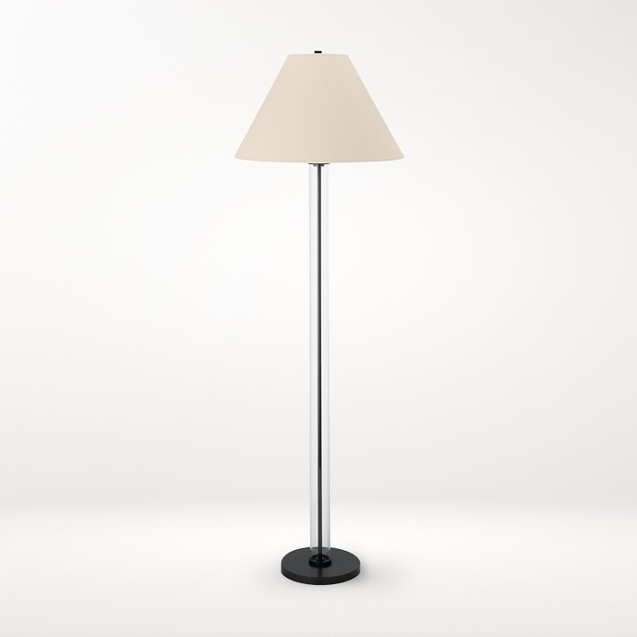 Desmond Glass Oiled Bronze Floor Lamp Williams Sonoma