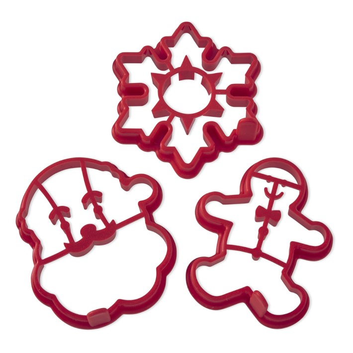 Williams Sonoma Silicone Holiday Pancake Molds Set of 3 Williams Sonoma