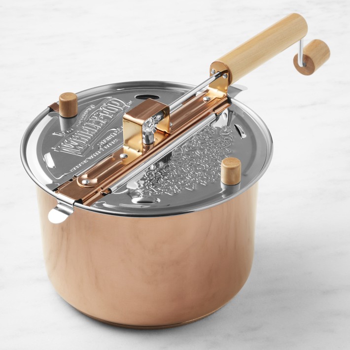 Whirley Pop Copper Plated Stainless-Steel Stovetop Popcorn Maker