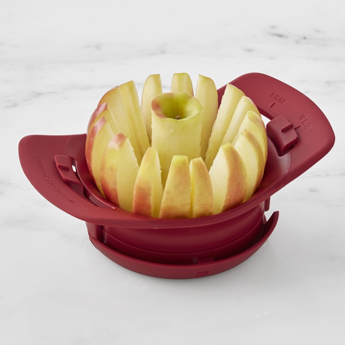 Williams Sonoma Prep Tools Adjustable Apple Slicer & Corer - Red ...