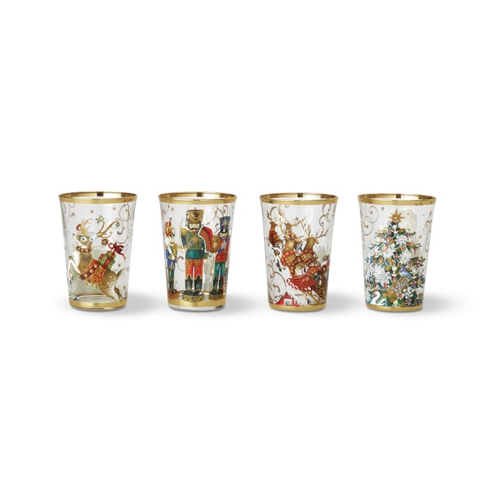 Twas the Night Before Christmas Mixed Tumblers, Set of 4