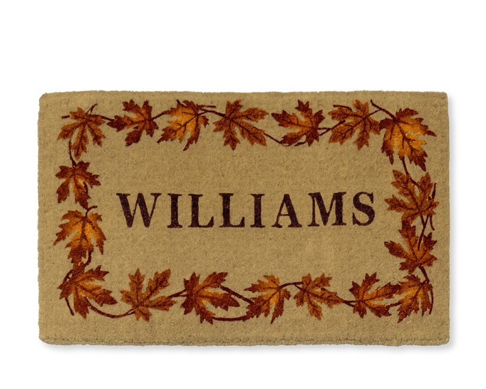 Leaf Coir Doormat Williams Sonoma