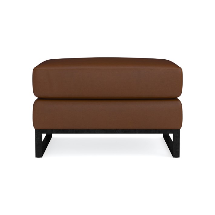 Paxton Leather Ottoman Williams Sonoma