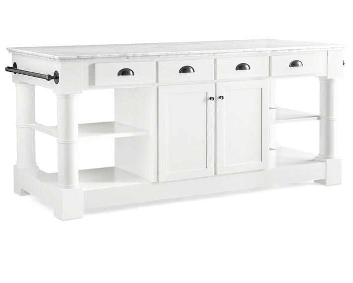 Barrelson Marble Top Kitchen Island Williams Sonoma