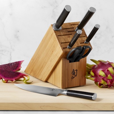 Shun Classic 7-Piece Essential Knife Block Set | Williams Sonoma