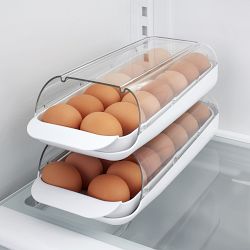 refrigerator organizer kitchen Food storage set of 8 plastic drawer Pantry  Organizer handle acrylic fridge organizer bins - AliExpress