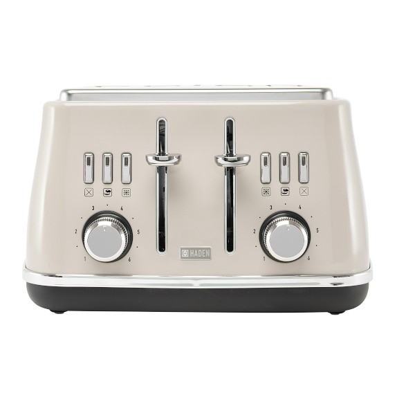 Haden Cotswold 4Slice Wide Slot StainlessSteel Toaster Williams Sonoma