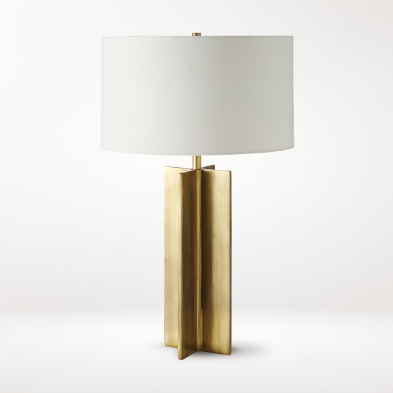 Frederick Metal X Brass Table Lamp | Williams Sonoma