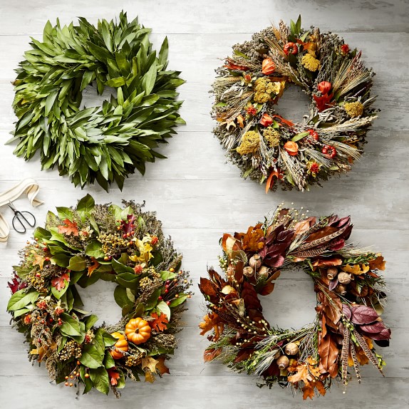 Bay Leaf Door Wreath Williams Sonoma