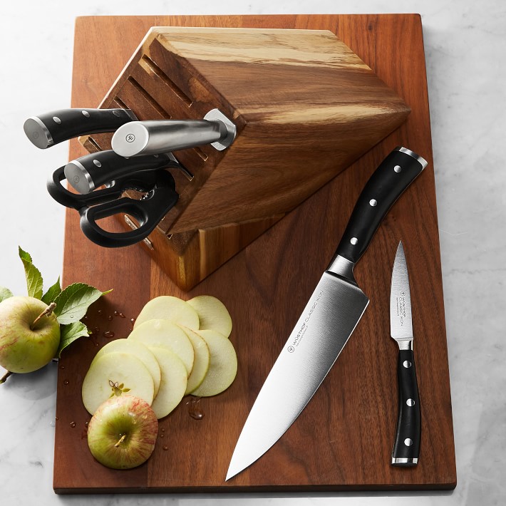 Wüsthof Classic Ikon 7Piece Knife Block Set Williams Sonoma