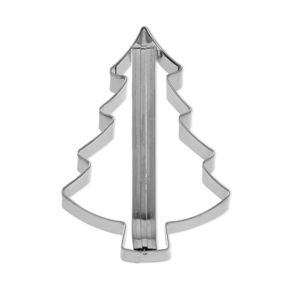 Stainless-Steel Christmas Tree Cookie Cutter with Handle | Williams Sonoma