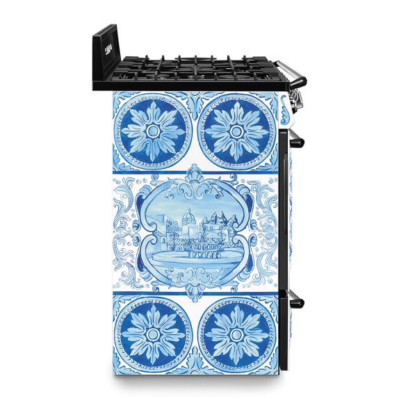 Smeg Fab 28 DolSmeg Fab 28 Dolce & Gabanna Maiolica Collection Range Stove 36" Williams Sonoma