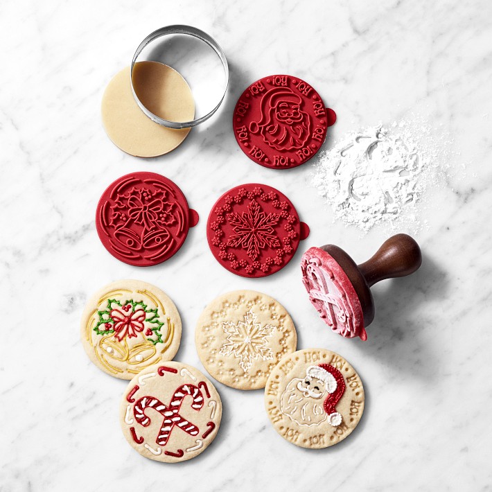 Williams Sonoma Holiday Silicone Cookie Stamps, Set of 4 Williams Sonoma