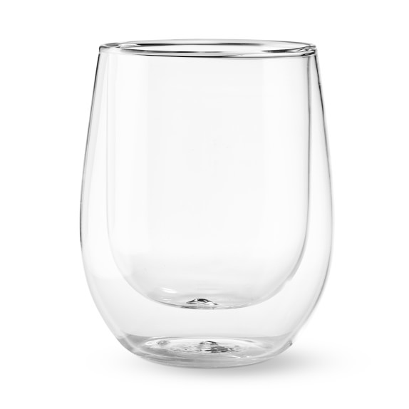 DoubleWall Stemless Wine Glasses Williams Sonoma