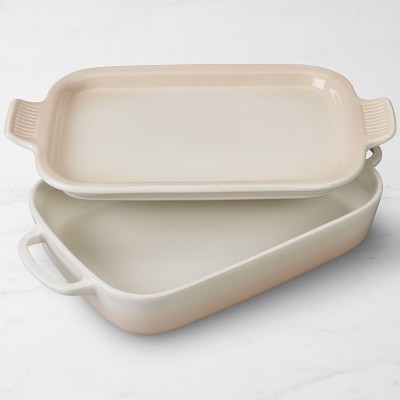 Le Creuset Stoneware Rectangular Baking Pan with Platter Lid | Williams ...