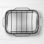 Le Creuset Stainless Steel Roasting Pan 14x10" With Nonstick Rack - Triple Layer Construction