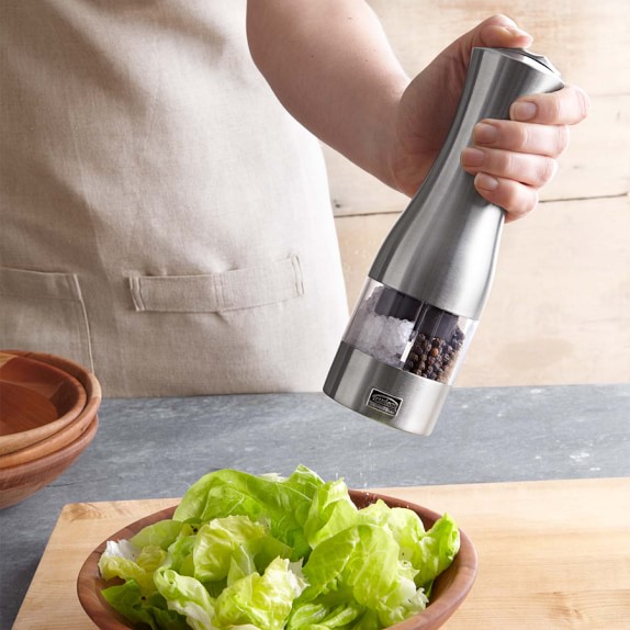 Trudeau Dual Electric Salt & Pepper Grinder Williams Sonoma