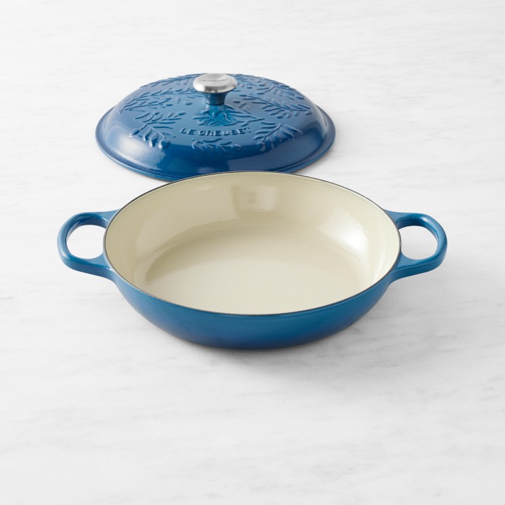 Le Creuset Enameled Cast Iron Olive Branch Braiser, 3 1/2Qt