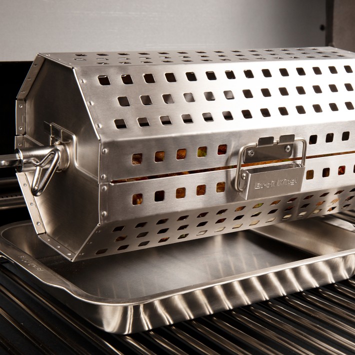 Broil King Rotisserie Tumble Basket, Stainless Steel Williams Sonoma