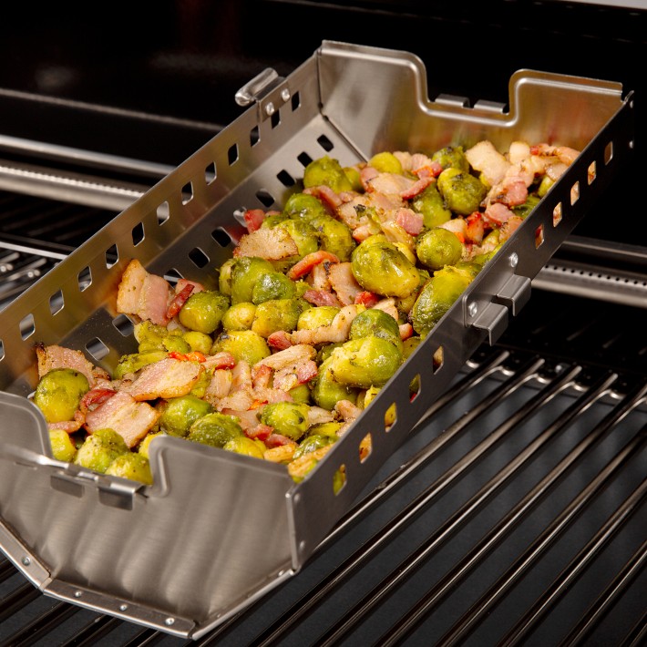 Broil King Rotisserie Tumble Basket, Stainless Steel Williams Sonoma