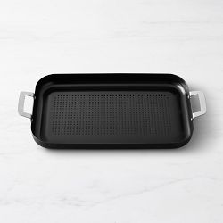 Williams-Sonoma Elite Hard-Anodized Nonstick 20-Inch Double Griddle with  Roasting Rack