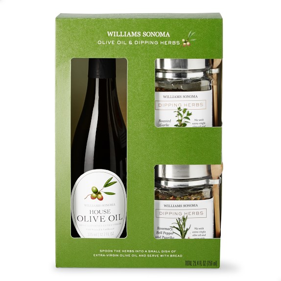 Williams Sonoma Dipping Herbs and Olive Oil Gift Set | Williams Sonoma