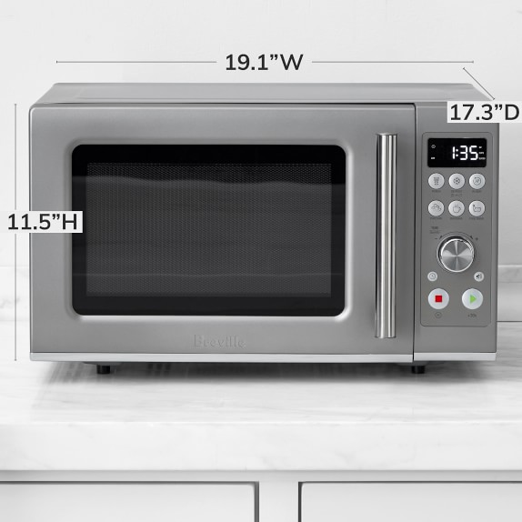 Breville Compact Wave Soft Close Microwave Williams Sonoma
