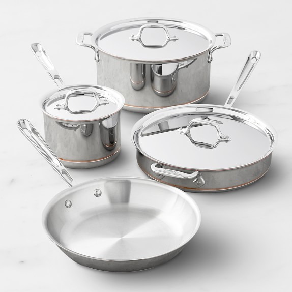 All-Clad Copper Core 15-Piece Cookware Set  Cookware set, Induction  cookware, Copper cooking pan