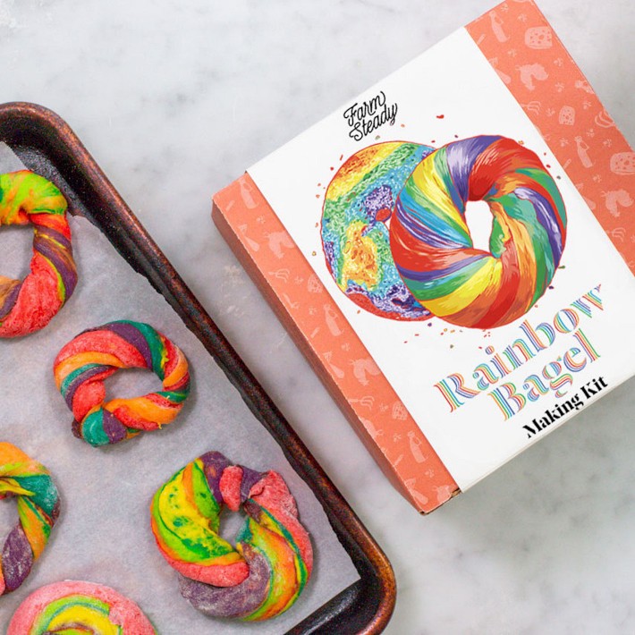 DIY Rainbow Bagel Making Kit Williams Sonoma