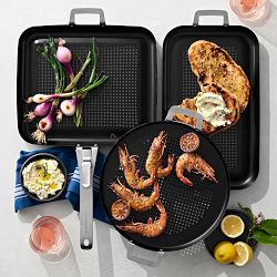 Williams-Sonoma Elite Hard-Anodized Nonstick 20-Inch Double Griddle with  Roasting Rack